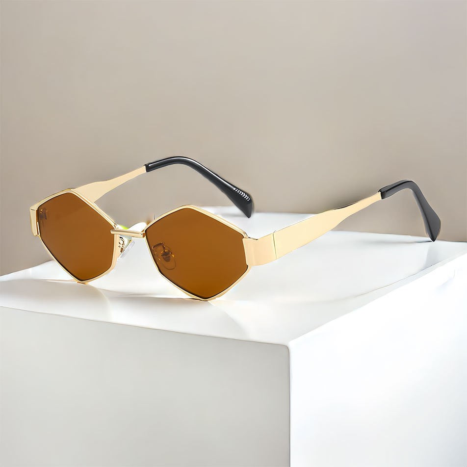 Wholesale Diamond metal sunglasses small frame sunglasses